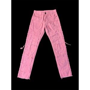 Men Solid Distressed Jeans